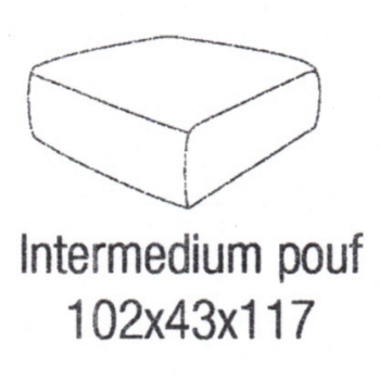 Medusa elementen: intermedium poef